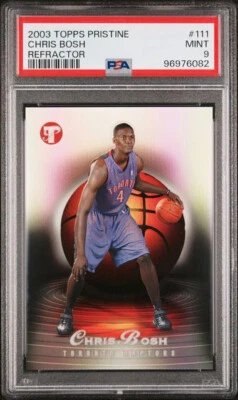 Chris Bosh 2003 Topps Pristine Refractor Rookie /499 #111 PSA 9 - Imagem 1 de 2