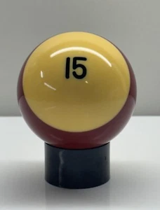 Billiard Pool Ball ~ Vintage Maroon Stripe # 15 ~  2.25" Replacement Collectible - Picture 1 of 4