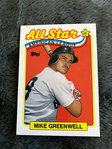 Lote de (50) tarjetas de béisbol 1989 Topps AS #402 Mike Greenwell casi nuevo-como nuevo estado Medias Rojas - Imagen 1 de 2
