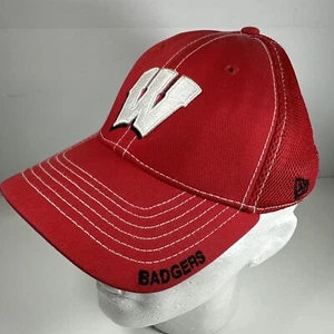 Wisconsin Badgers NCAA New Era Fitted Hat Small Medium One Fit - Picture 1 of 7
