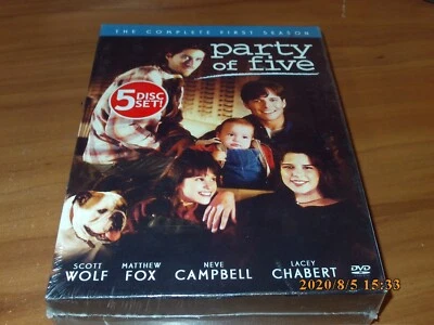 Party of Five - The Complete First Season (DVD, 2004, 5-Disc Set) 1 1st One NEW - Image 1 of 2