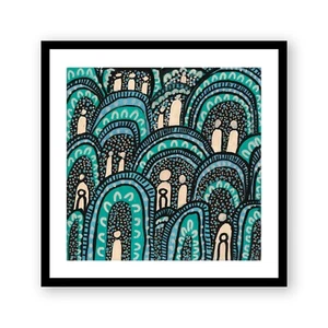 Aboriginal Art , Indigenous Art Print , Australian Art , Aboriginal Painting - Picture 1 of 8