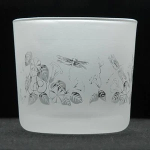 Tea Light Candle Holder Glass Votive Home Tealight Decor Clear Novelty Dragonfly - Picture 1 of 1