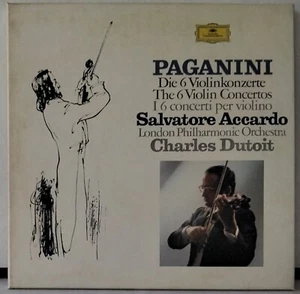 DG 2740 121 PAGANINI, ACCARDO, DUTOIT DIE 6 VIOLINKONZERTE 1975 GERMAN 5LP'sBOX - Picture 1 of 8