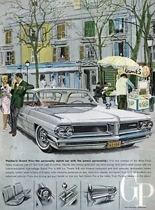 Pubblicità Pontiac Grand Prix 1962 "Personally Style" stampa a colori originale - Foto 1 di 1