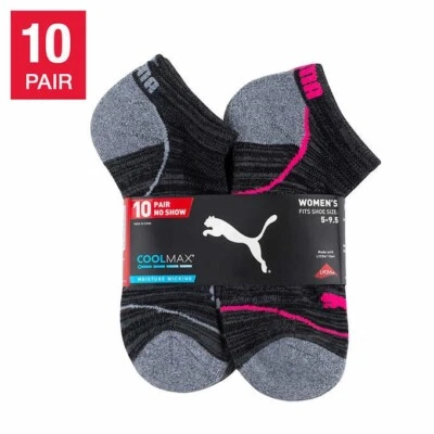 PUMA Ladies' No Show Sock, 10-pair - Image 1 of 4