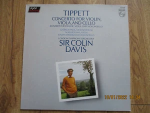 TIPPETT CONCERTO FOR VIOLIN, VIOLA, AND CELLO (VINYL LP) PHILIPS - VGC!! 1982 - Picture 1 of 2