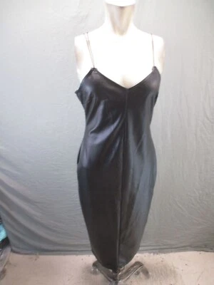 Vestido Almost Famous Talla L Mujer Negro Cremallera Espalda Abierta Cami Imitación Cuero 382 Foto 1 de 4