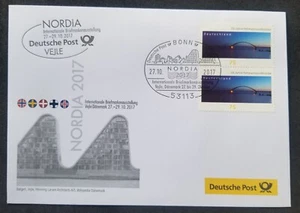 [SJ] Germany 50th Anniversary Of Fehmarn Bridge 2013 2017 (FDC) *NORDIA - Picture 1 of 5