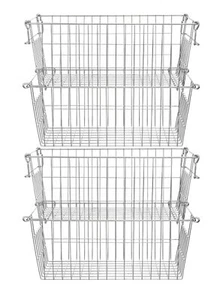 Chest Freezer Basket Stackable Baskets Pantry Storage And Organization Chest Fre - Picture 1 of 9