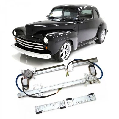 Kit de janela de energia Autoloc 2 portas para 1948 Ford Coupe Club Standard Deluxe Super - Imagem 1 de 4