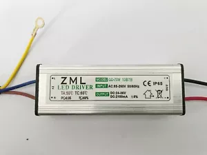 70W LED Driver Power Supply Waterproof 2100mA±5% DC 24V - 36V For Floodlight DIY - Picture 1 of 1