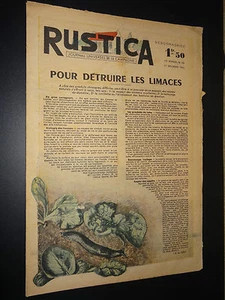 RUSTICA n°44 - 1942 - POUR DÉTRUIRE LES LIMACES - Picture 1 of 1