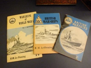 3 alte Taschenbücher cMid 1950s British War Ships HM Le Fleming - Bild 1 von 7