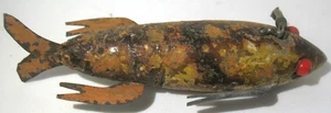 Ant Art E Storrs Mouse Critter Ice Fishing Spearing Decoy Red Glass Eyes - Picture 1 of 13