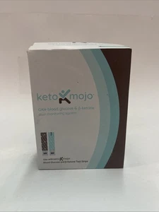 Kit de prueba de glucosa y cetonas Bluetooth KETO-MOJO GK+ Sistema de monitoreo dual - Imagen 1 de 5