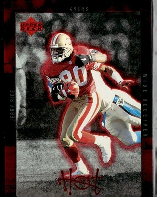 1996 Upper Deck Football Jerry Rice, J.J. Stokes Hot Properties 49ers - Image 1 of 2