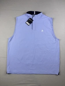 Footjoy Vest Men’s Size Large Sky Blue Pullover Quarter Zip Performance Golf - Picture 1 of 8
