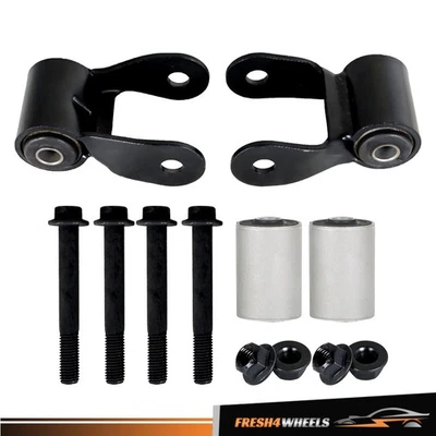 For Jeep For Cherokee 84-01 For Jeep Wagoneer 84-90 Rear Leaf Spring Shackle Kit — 第 1/4 张图片