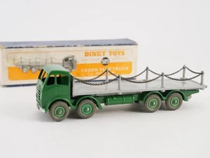 Dinky toys GB n° 505 FODEN flat truck camion plateau à chaînes en boite RARE - Imagen 1 de 12
