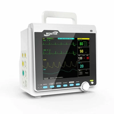 SR6000 Patient Monitor ICU CCU Vital Signs ECG,NIBP,SPO2,PR,TEMP 8" TFT color