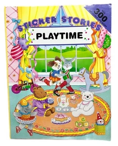 1999 Playtime Ballerinas Candytown Tea Party Dollhouse Family Sticker Stories - Picture 1 of 7
