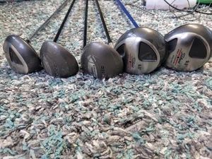 Job Lot 5 × Golf Clubs Titleist Driver And Woods  - Picture 1 of 16
