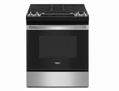 Whirlpool 30" Slide-In 5.0 立方英尺 英尺燃气灶带 4 个密封燃烧器 - WEG515S0LS — 第 1/4 张图片