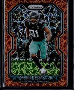 2020 Panini Prizm YANNICK NGAKOUE Orange Lazer  #99 Jacksonville Jaguars - Picture 1 of 2