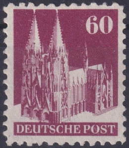 Bizone Bauten Mi.Nr. 93 wg weit gezähnt postfrisch ** 1948 (Mi. 100,-€) - Picture 1 of 2