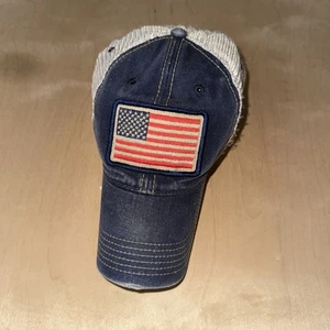 Gorra de béisbol Legacy Brand Distressed American Flag Trucker - Imagen 1 de 2