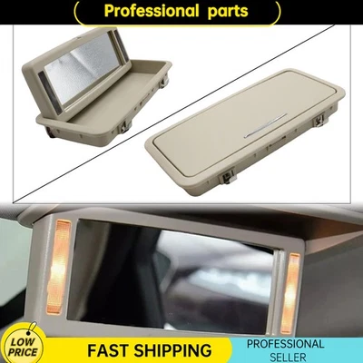 1X For 2010-2019 Jaguar XJ Beige Sun Visor Vanity Makeup Mirror W/Lights Lamp - Imagem 1 de 4