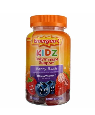 Apoyo inmunológico diario Kidz - Berry Bash - 250 mg, 44 gomitas - Emergen-C 03/2025 Foto 1 de 2