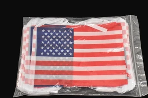 SYRREASVA AMERICAN INDEPENDENCE DAY 2PC SET OF 38 FLAGS EACH NEW - Imagen 1 de 5