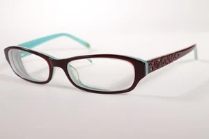 Roxy Eyeglasses 21 Women Burgundy Full Rim Plastic Eyewear Glasses Frames 50 mm - Picture 1 of 4