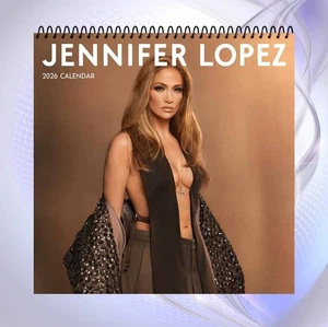 Jennifer Lopez 2026 Calendario, Elegante Calendario da Parete Celebrità Regalo - Foto 1 di 6