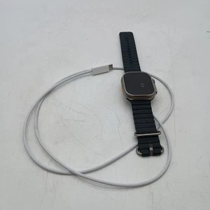 Apple Watch Ultra 49mm Titanium Case - GPS - LTE - Grey Band - Excellent - Picture 1 of 5