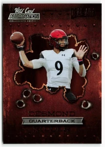 2021 Desmond Ridder Wild Card Alumination NIL Rookie Dead Aim Red - Bild 1 von 2
