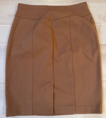 Ellen Tracy Falda Lápiz Punto Tostado Talla Pequeña Mujer Usada en Excelente Condición Foto 1 de 4