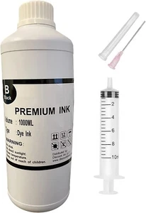 1000ml Czarny atrament uzupełniający do Epson 502 EcoTank ET2700 ET2750 ET3700 ET3750 ET4750 - Zdjęcie 1 z 3