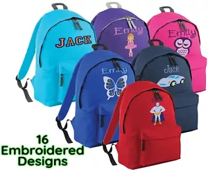 Personalised School Bag ,Embroidered Junior Rucksack, Backpack, Schoolbag - Picture 1 of 23