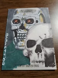 Terminator Salvation Topps 2009 1/1 Artist Sketch Card Scott Barnett - Picture 1 of 2