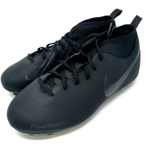 Nike JR Phantom VSN Club DF FG Black Soccer AO3288 001 Size 5.5Y - Picture 1 of 4