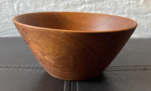 Vintage MCM Paul Eshelman tornito a mano firmato ciotola in legno Rohrerstown PA insalata 5,5" - Foto 1 di 8