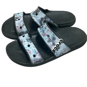 Crocs Classic Tie-dyed Graphic Sandals Women’s 7 Men’s 5 Slip-on - Picture 1 of 11