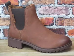 Bota impermeable Cobb Hill by Rockport invierno Chelsea cuero rojo *CI9281 - Imagen 1 de 4