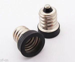 1pc E12 Male to E11 Female Base LED Light Bulb Adapter Holder Socket Converter - Picture 1 of 5
