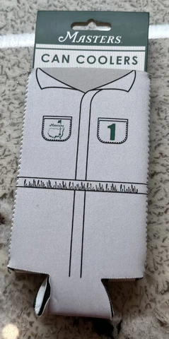 NEW 2023 Augusta National Golf Masters White & Green Can Cooler / KOOZIE Cover