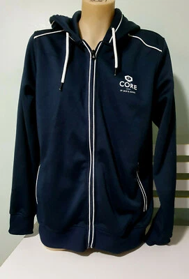 Jack & Jones Core double pocket jacket with hood in blue Medium M - Image 1 of 2