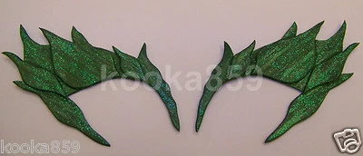 Ivy Leaf Eyebrows Green OR Gold Glitter Cosplay Costume Eye Mask Comic Con - Image 1 of 4